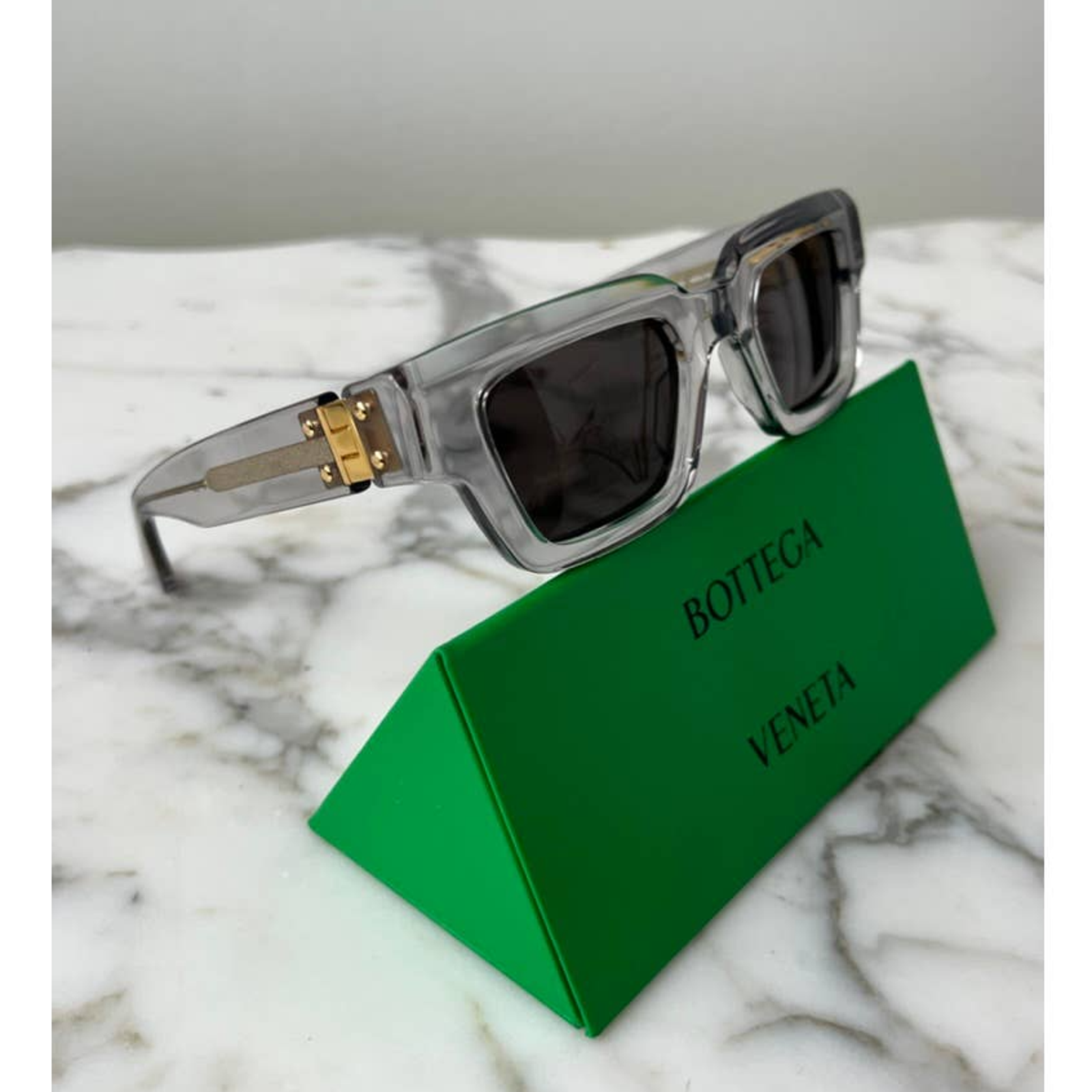 New Bottega Veneta Bv1230s Sunglasses In Clear $775